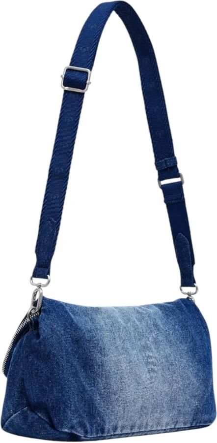 Desigual Blauwe Schoudertas met Rits Lente Zomer Vrouwen Blue Dames - Foto 5