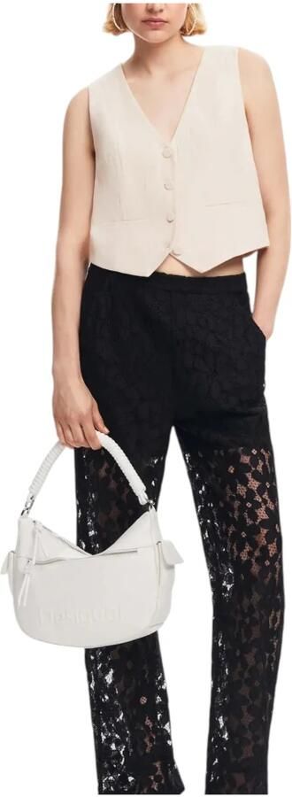Desigual Lente Zomer Dames Middelgrote Tas Collectie White Dames - Foto 5