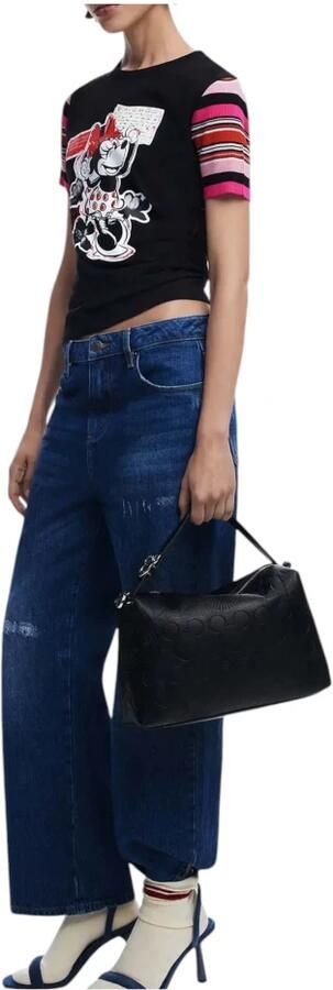 Desigual Lente Zomer Dames Middelgrote Tassen Collectie Black Dames - Foto 4