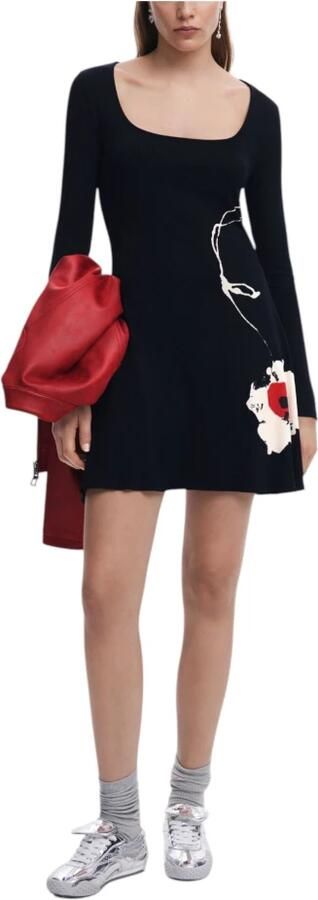 Desigual Lente Zomer Dames Midi Jurk Black Dames - Foto 2