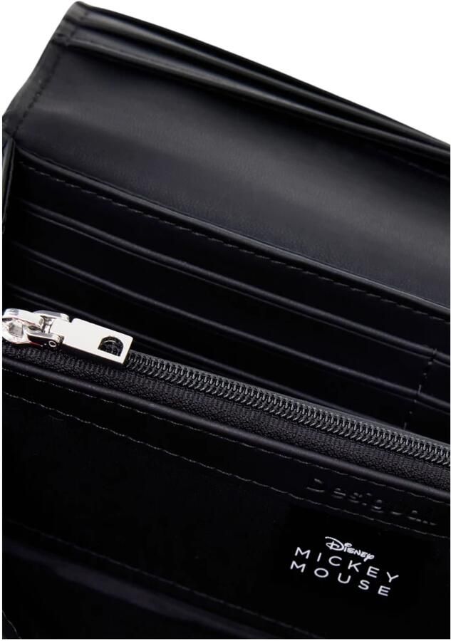 Desigual Zwarte Grote Damesportemonnee Lente Zomer Collectie Black Heren - Foto 5