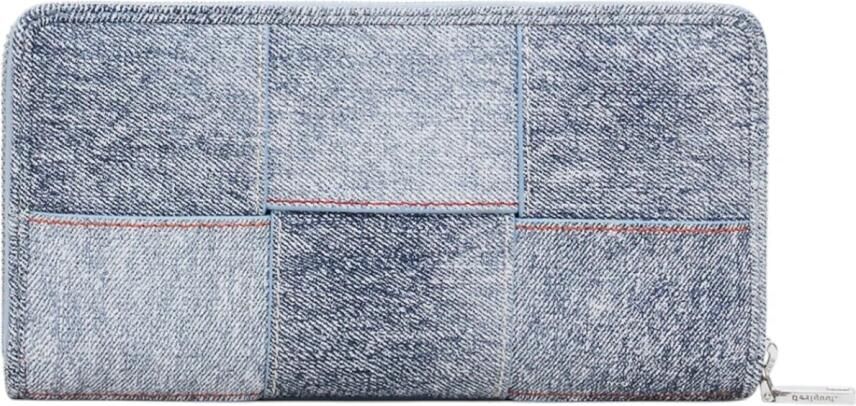Desigual Portemonnee Denim patchwork portemonnee met ritssluiting - Foto 4