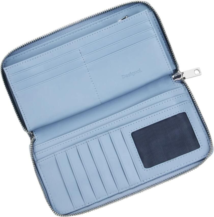 Desigual Portemonnee Denim patchwork portemonnee met ritssluiting - Foto 3