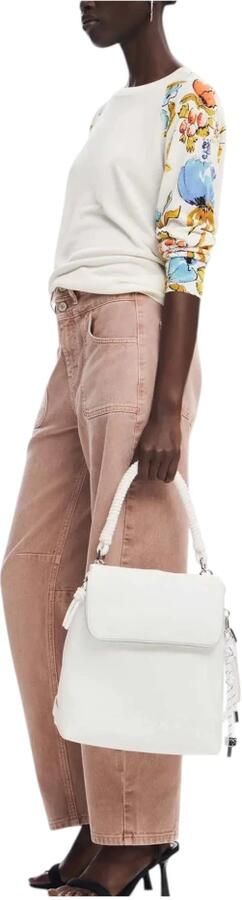 Desigual Stijlvolle Praktische Rugzak met Meerdere Compartimenten White Dames - Foto 9