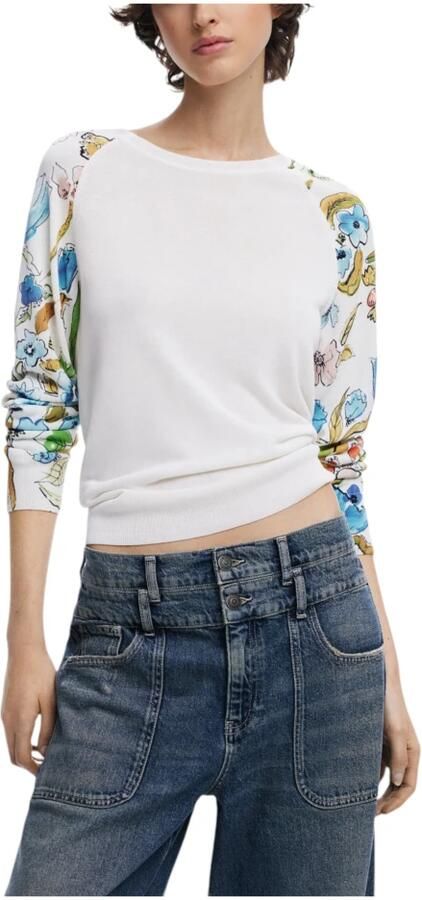 Desigual Lente Zomer Dames Sweatshirt Collectie White Dames