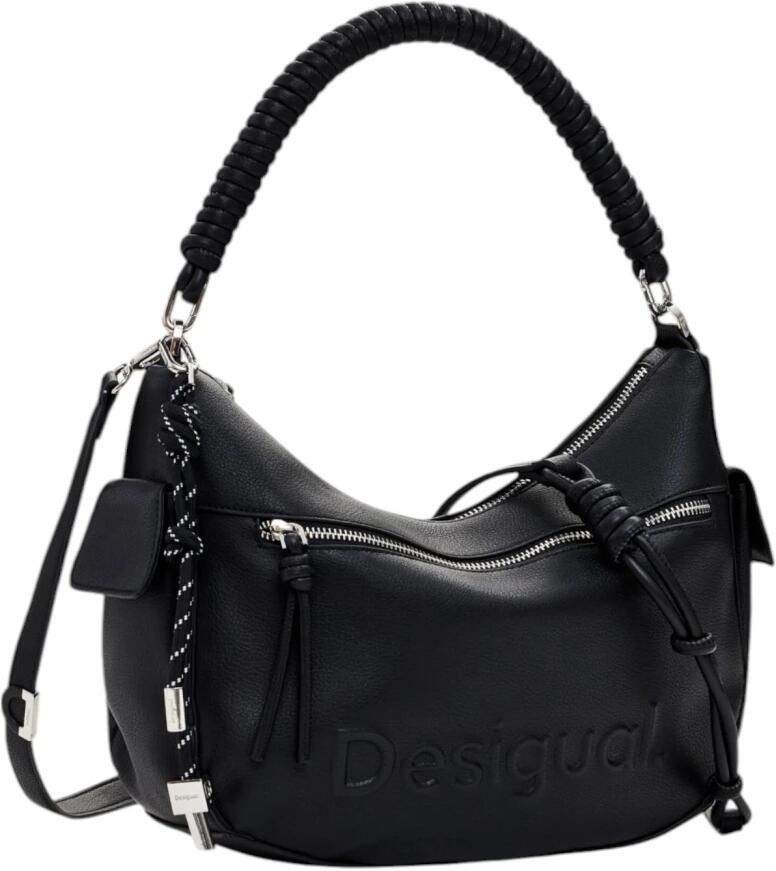 Desigual Zwarte rits handtas met ritszakken Black Dames - Foto 4