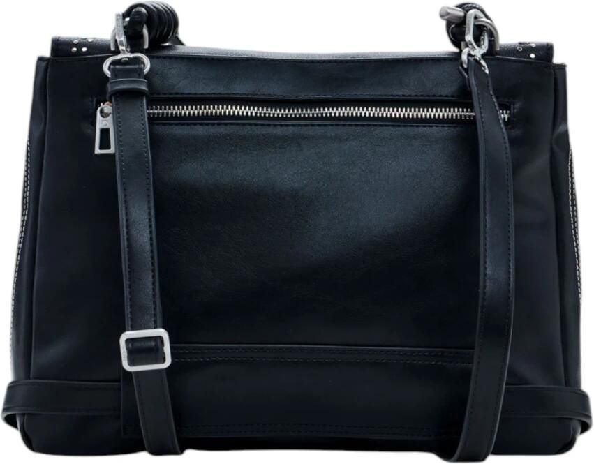 Desigual Zwarte Polyurethaan Dames Handtas Lente Zomer Black Dames - Foto 2