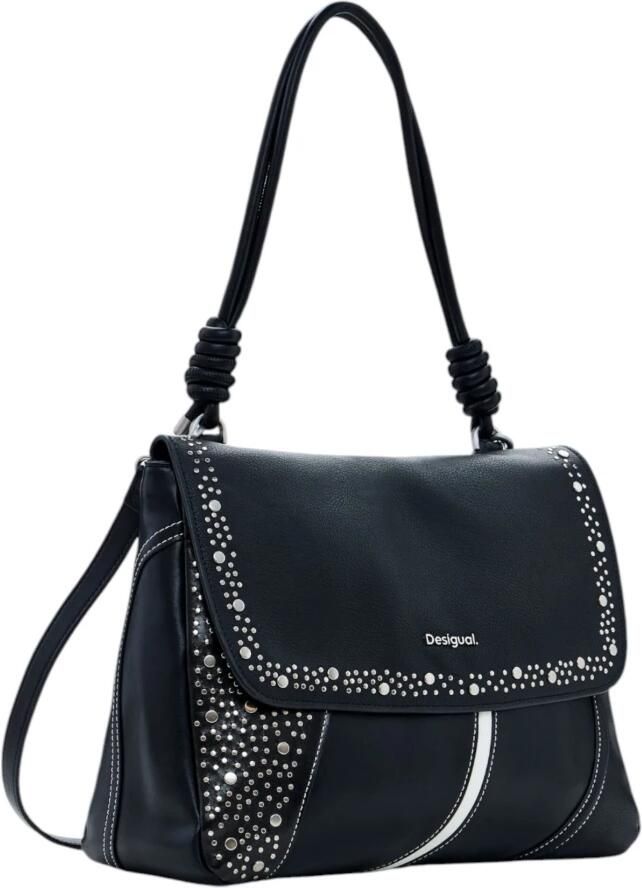 Desigual Zwarte Polyurethaan Dames Handtas Lente Zomer Black Dames