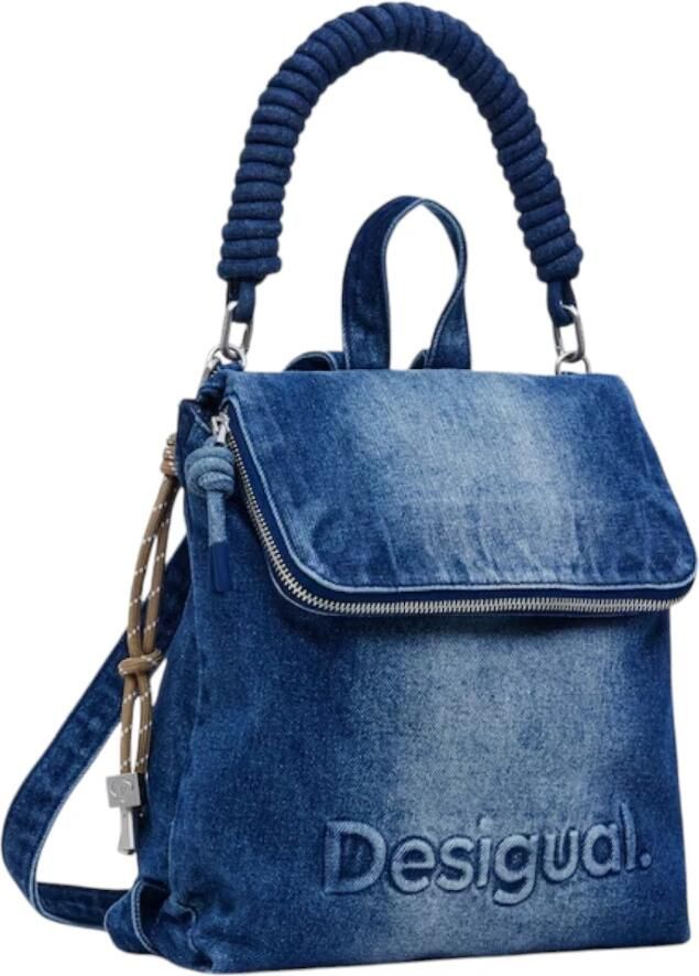 Desigual Blauwe Convertible Rugzak met Ritssluiting Blue Dames - Foto 5