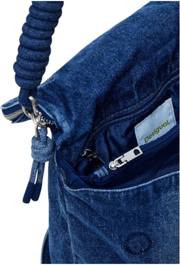 Desigual Blauwe Convertible Rugzak met Ritssluiting Blue Dames - Foto 4