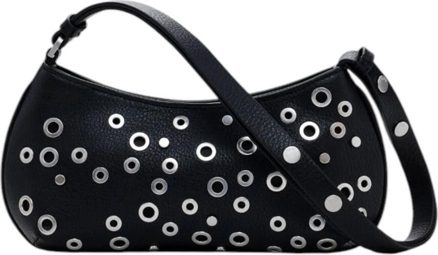 Desigual Zwarte Tote Tas Lente Zomer Stijl Black Dames - Foto 3