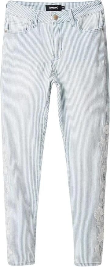 Desigual Lichte Wassing Mom Jeans met Elastaan Blue Dames - Foto 4