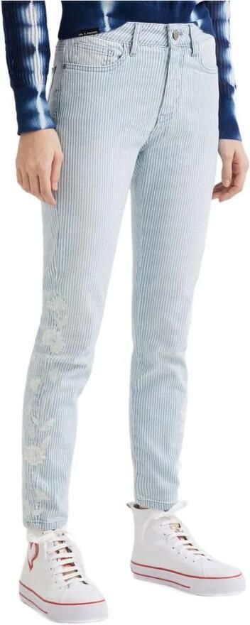 Desigual Lichte Wassing Mom Jeans met Elastaan Blue Dames - Foto 3