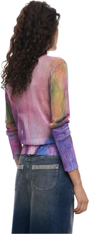 Desigual Lila Longsleeve T-shirt Multicolor Dames - Foto 2