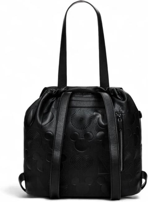 Desigual Mickey Mouse Rits Rugzak Zwart Black Dames