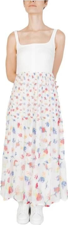 Desigual Moderne Witte Polyester Jurk voor Vrouwen White Dames - Foto 5