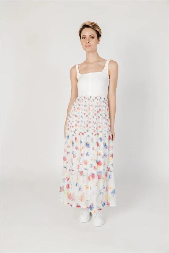 Desigual Moderne Witte Polyester Jurk voor Vrouwen White Dames - Foto 2