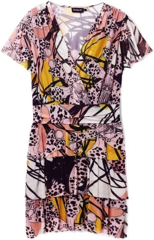 Desigual Multicolor Stijlvolle Korte Jurk voor Vrouwen Multicolor Dames - Foto 5