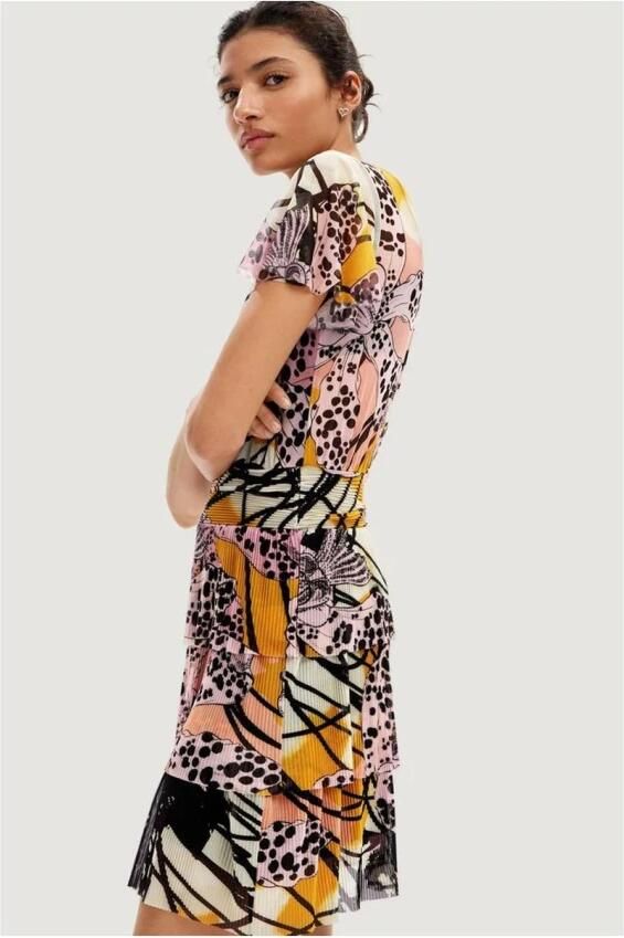 Desigual Multicolor Stijlvolle Korte Jurk voor Vrouwen Multicolor Dames - Foto 2