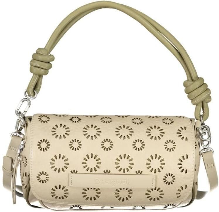 Desigual Beige Uitbreidbare Tas met Afneembaar Handvat en Verstelbare Band Beige Dames - Foto 3
