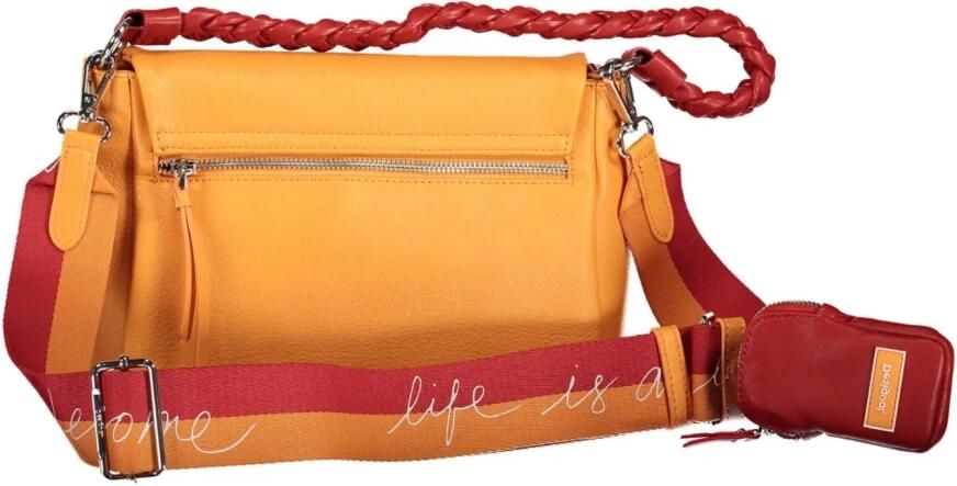 Desigual Stijlvolle Oranje Schoudertas met Contrasterende Details Orange Dames - Foto 2