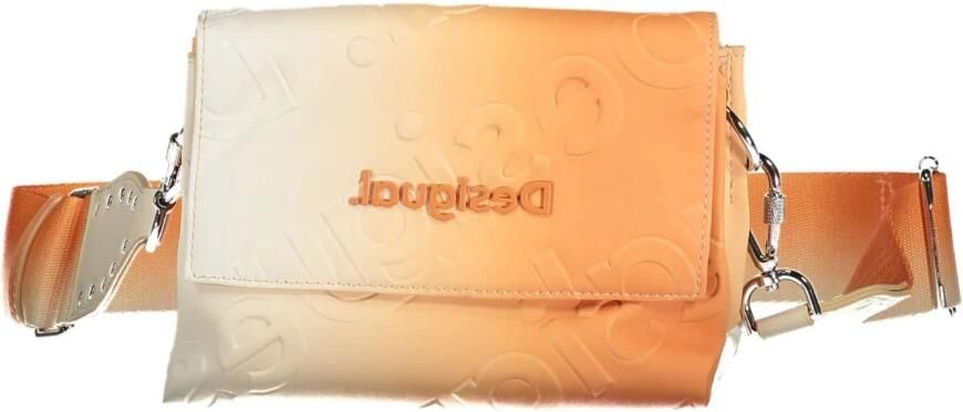 Desigual Oranje Polyurethaan Handtas met Verstelbare Schouderband Orange Dames - Foto 3