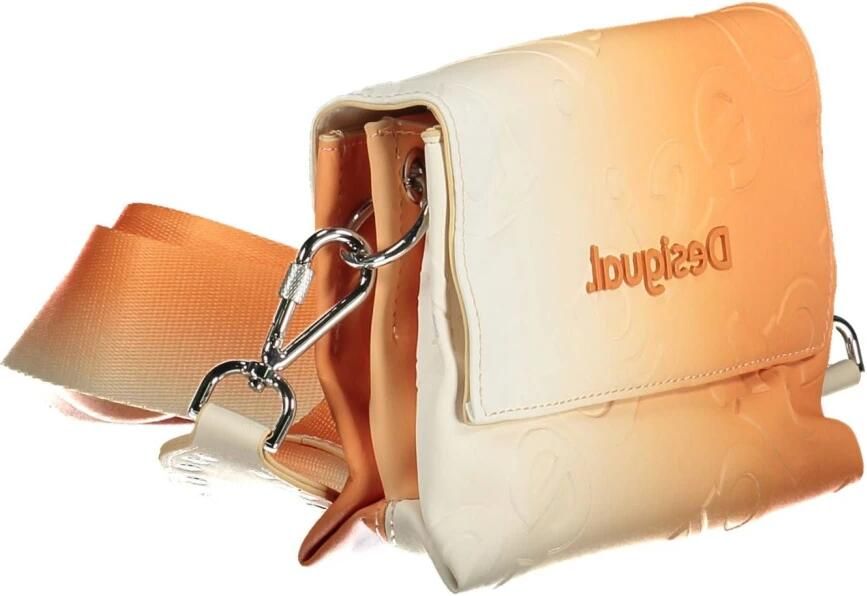 Desigual Oranje Polyurethaan Handtas met Verstelbare Schouderband Orange Dames