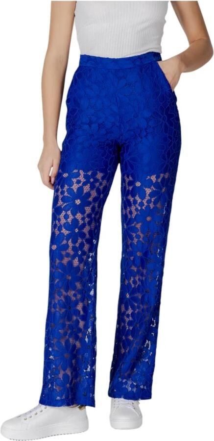 Desigual Palace Pants Collection 100% Polyester Blue Dames