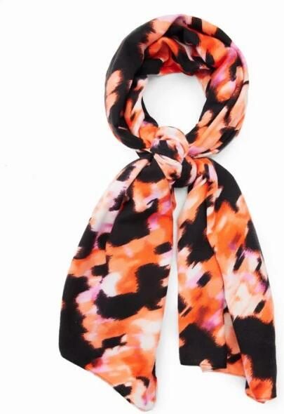 Desigual Polyester Pashmina Sjaal Herfst Winter Collectie Red Dames - Foto 4