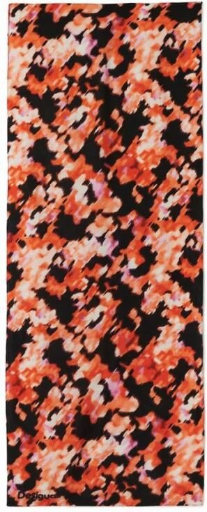 Desigual Polyester Pashmina Sjaal Herfst Winter Collectie Red Dames - Foto 5