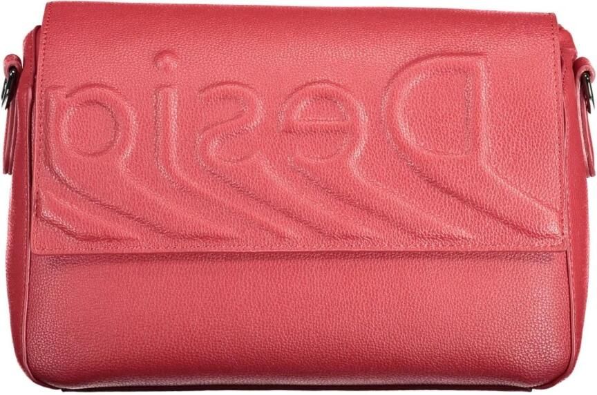 Desigual Rode Polyurethaan Handtas met Verstelbare Schouderband Rood Dames
