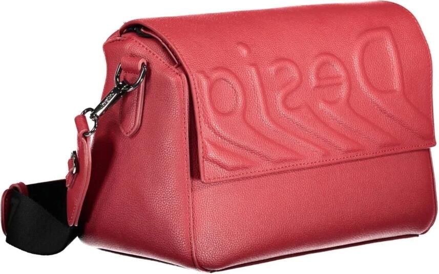 Desigual Rode Polyurethaan Handtas met Verstelbare Schouderband Rood Dames - Foto 3