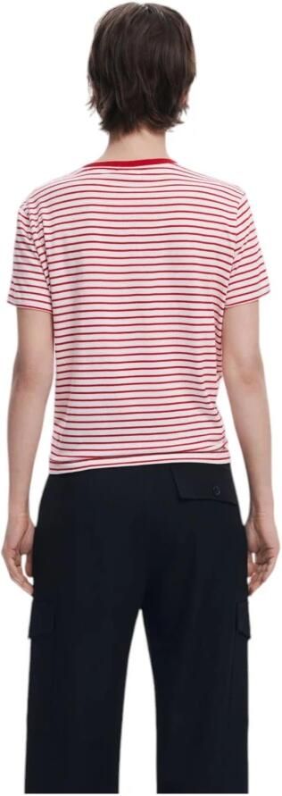 Desigual Overhemd Mickey Mouse Grafisch T-shirt Rood Wit - Foto 2