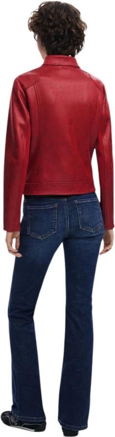 Desigual Rode Rits Blazer Lente Zomer Vrouwen Red Dames - Foto 2