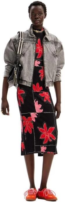 Desigual Elegante Midi Jurk voor Vrouwen Red Dames - Foto 3