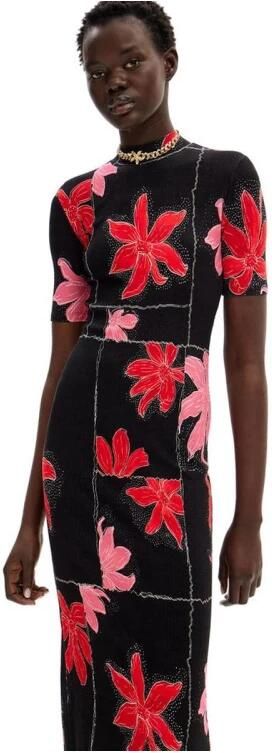 Desigual Elegante Midi Jurk voor Vrouwen Red Dames - Foto 2