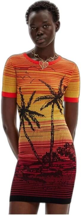Desigual Midi Jurk Lente Zomer Collectie Multicolor Dames - Foto 2