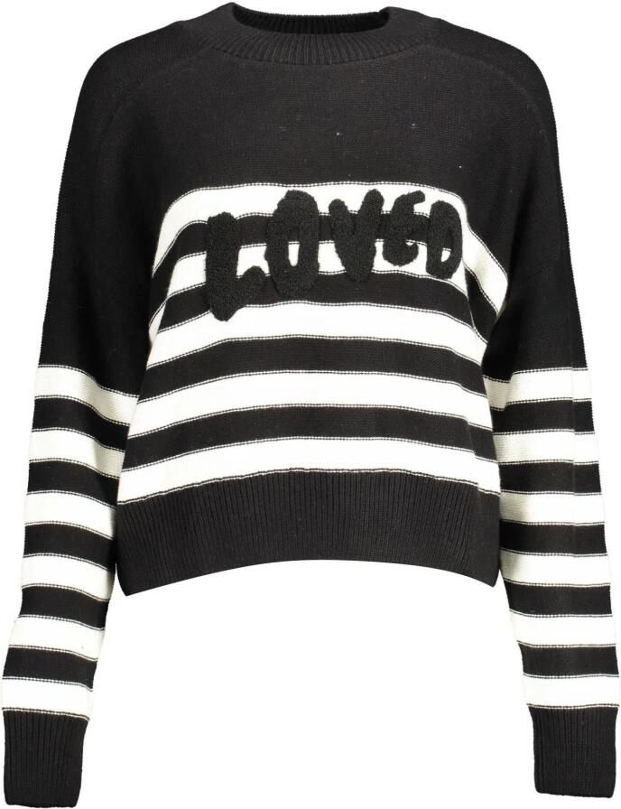 Desigual Gestreepte Gebreide Kleding voor Vrouwen Black Dames