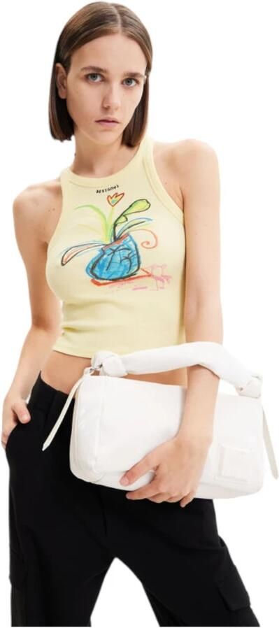 Desigual Witte Polyester Handtas met Schouderband White Dames - Foto 8