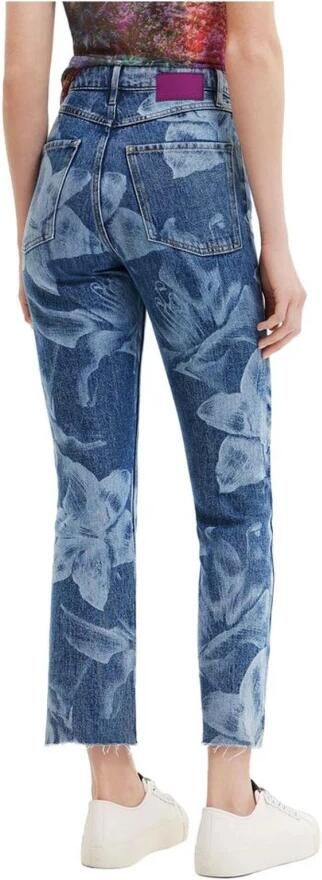 Desigual Slim Fit Katoenen Jeans Dames Collectie Blue Dames - Foto 3