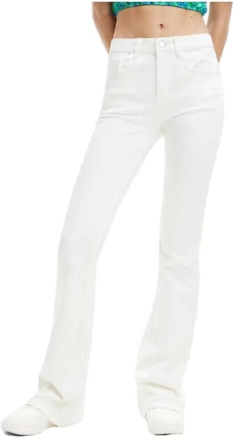 Desigual Slim Fit Katoenmix Jeans White Dames - Foto 4