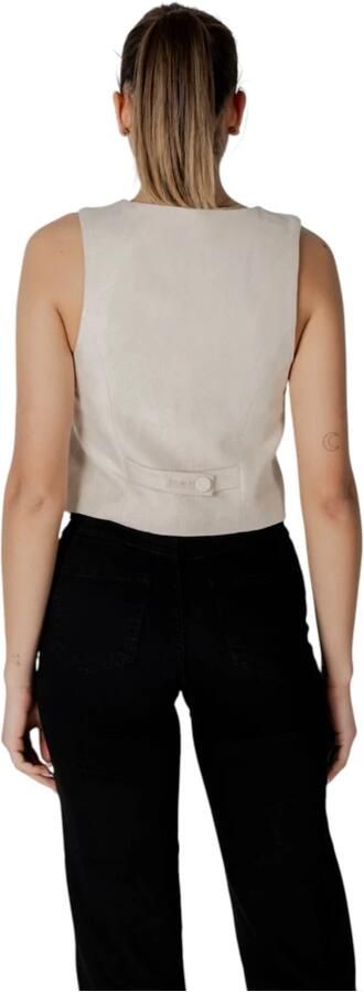 Desigual Stijlvolle Damesvest Katoenmix Beige Dames - Foto 4