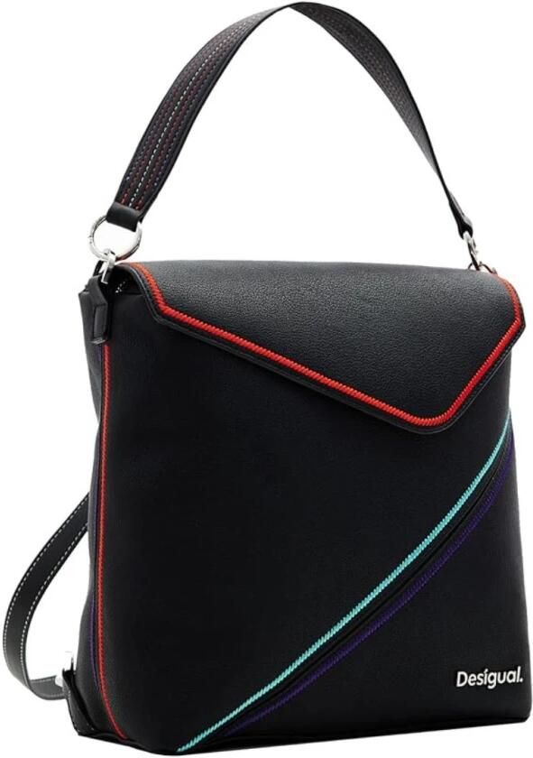 Desigual Zwart Jersey Donna Herfst Winter Collectie Black Dames - Foto 4