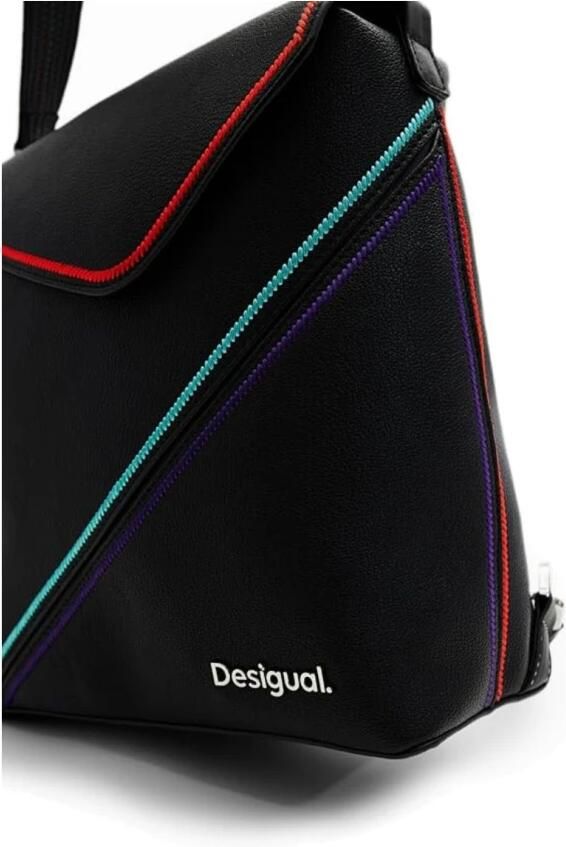 Desigual Zwart Jersey Donna Herfst Winter Collectie Black Dames - Foto 2