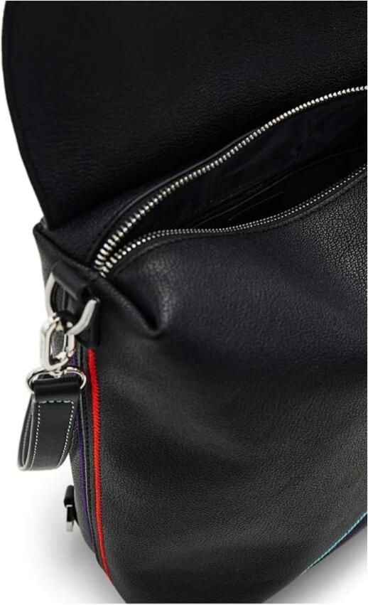 Desigual Zwart Jersey Donna Herfst Winter Collectie Black Dames - Foto 3