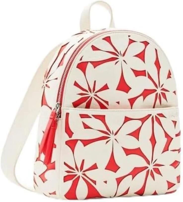 Desigual Witte Polyethyleen Rugzak met Meerdere Compartimenten Multicolor Dames - Foto 3