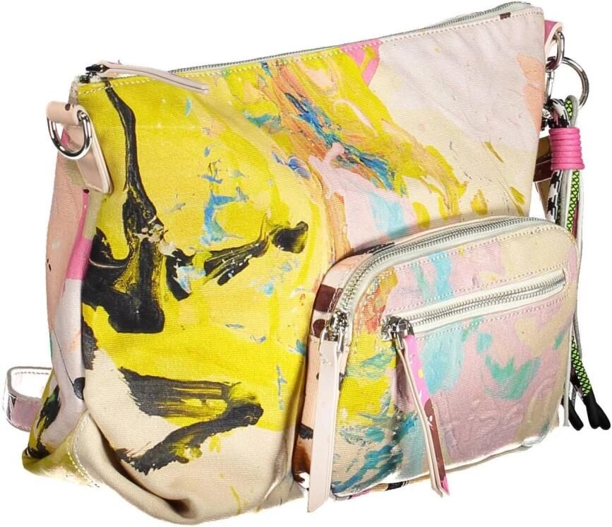 Desigual Chique witte schoudertas met contrasterende details Multicolor Dames