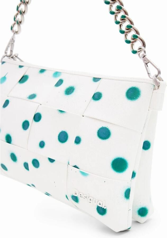 Desigual Polka Dot Handtas met Meerdere Compartimenten White Dames - Foto 2