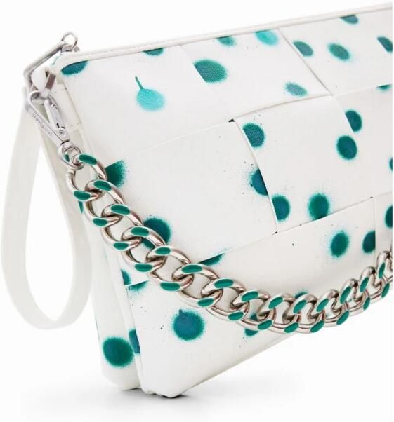 Desigual Polka Dot Handtas met Meerdere Compartimenten White Dames - Foto 5
