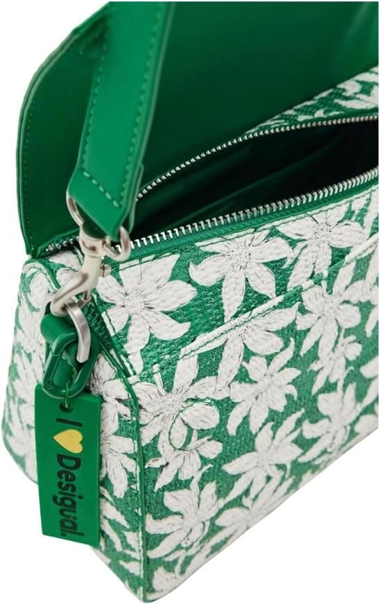 Desigual Groene Polyethyleen Handtas met Afneembare Band Green Dames